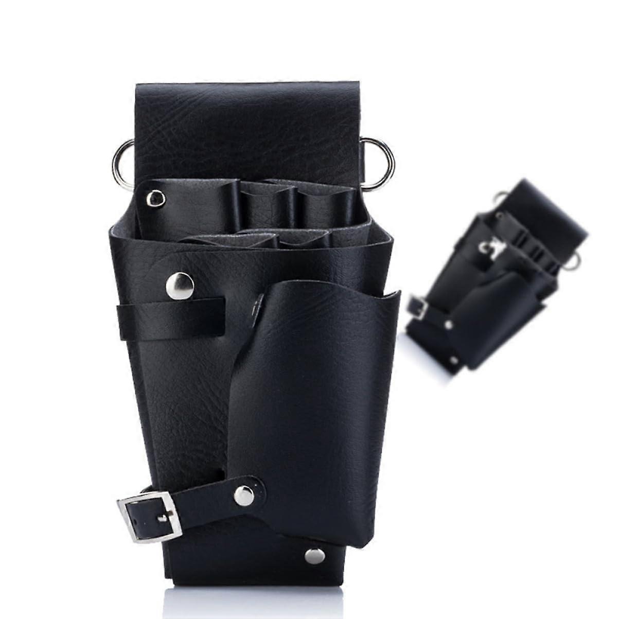 Professional Barber Tool Waist Bag with Durable Scissors Pouch and Adjustable Strap for Salon Use