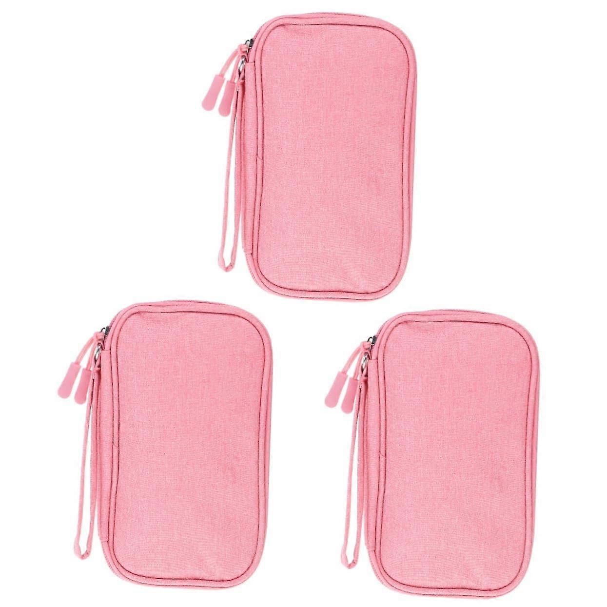 3pcs Electronics Accessories Organizer Pouch Set Travel WaterResistant Cable Storage Bag