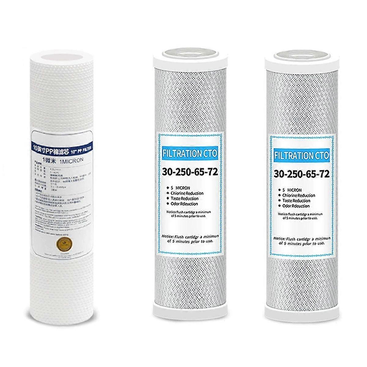 Water Filter Filter 10 Inch Replacement Purifier CTO Block Carbon Filter PP Cotton Filter Element