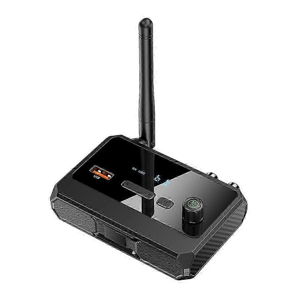Bluetooth 5.3 Audio Transmitter Receiver 3.5 RCA Fiber Optical Coaxial U Disk Stereo Music Wireless Adapter Dongle