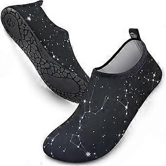 Chaussures aquatiques à séchage rapide - Unisexe - Protection contre les oursins pour la plongée et la plage - Semelle antidérapante en TPR - Matière souple et respirante - Pointure 42-43 (EU) - Noir