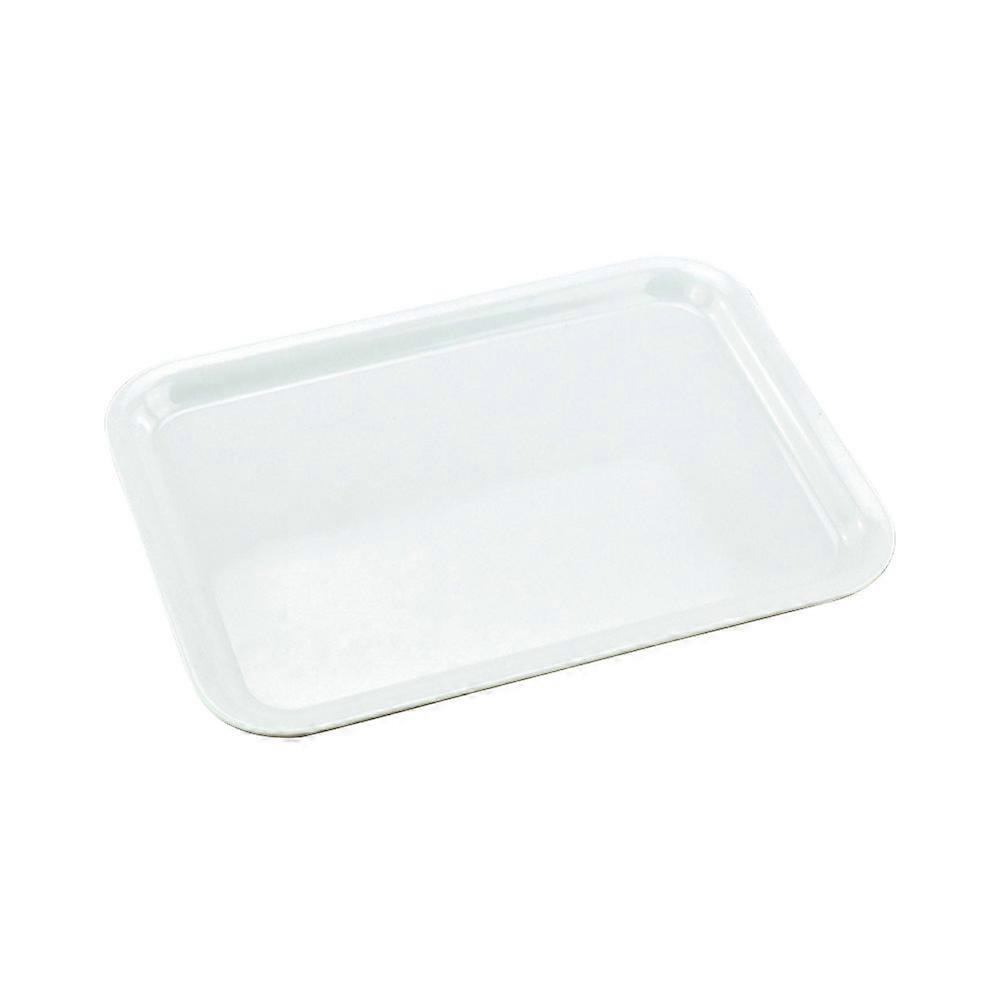 Serving Tray White for Storage Use White Rectangular Tray