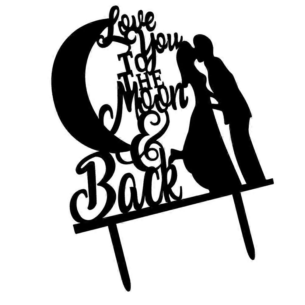 Wedding Cake Topper Acrylic Decoration