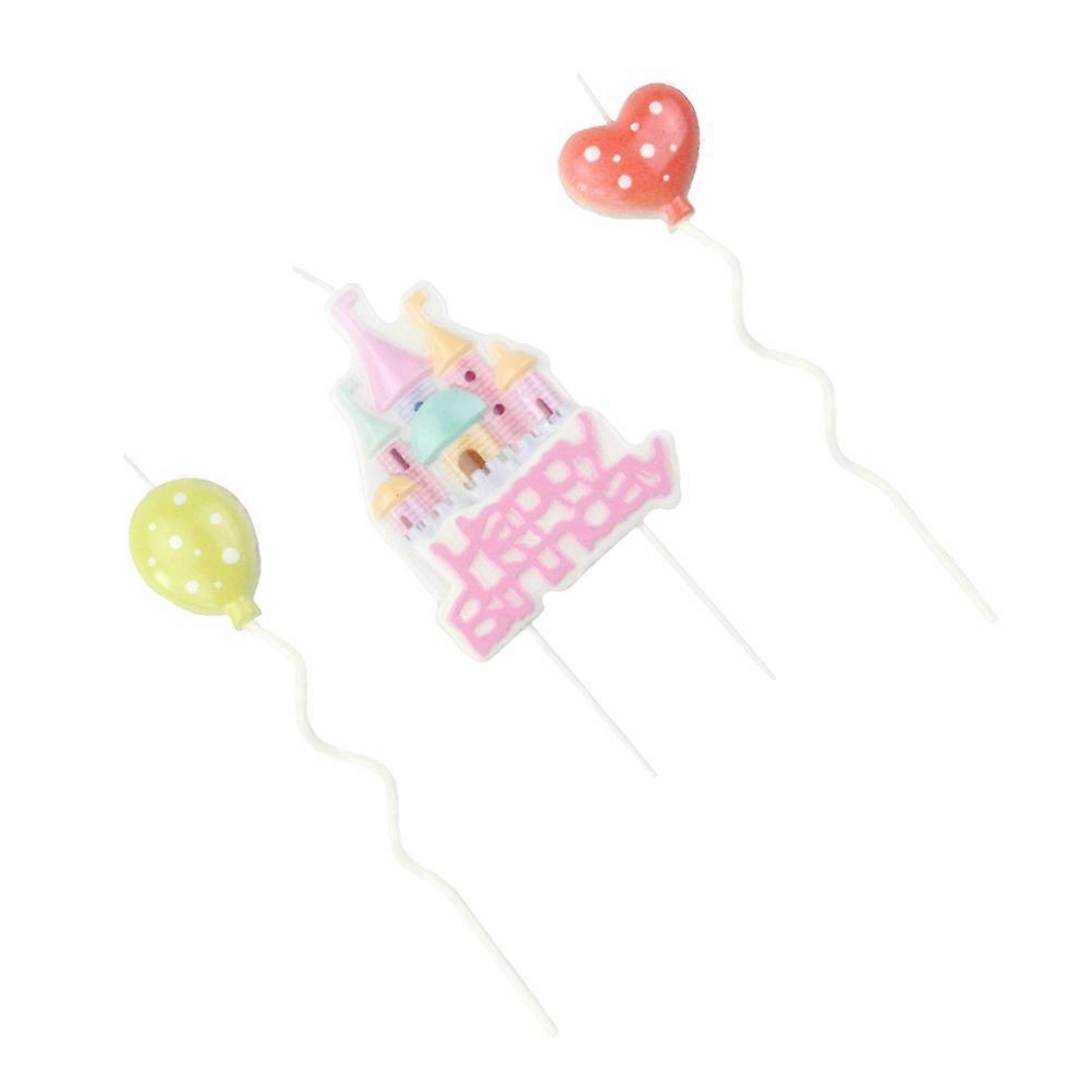 Shaped Birthday Candles for Cake 3Pcs Decoration