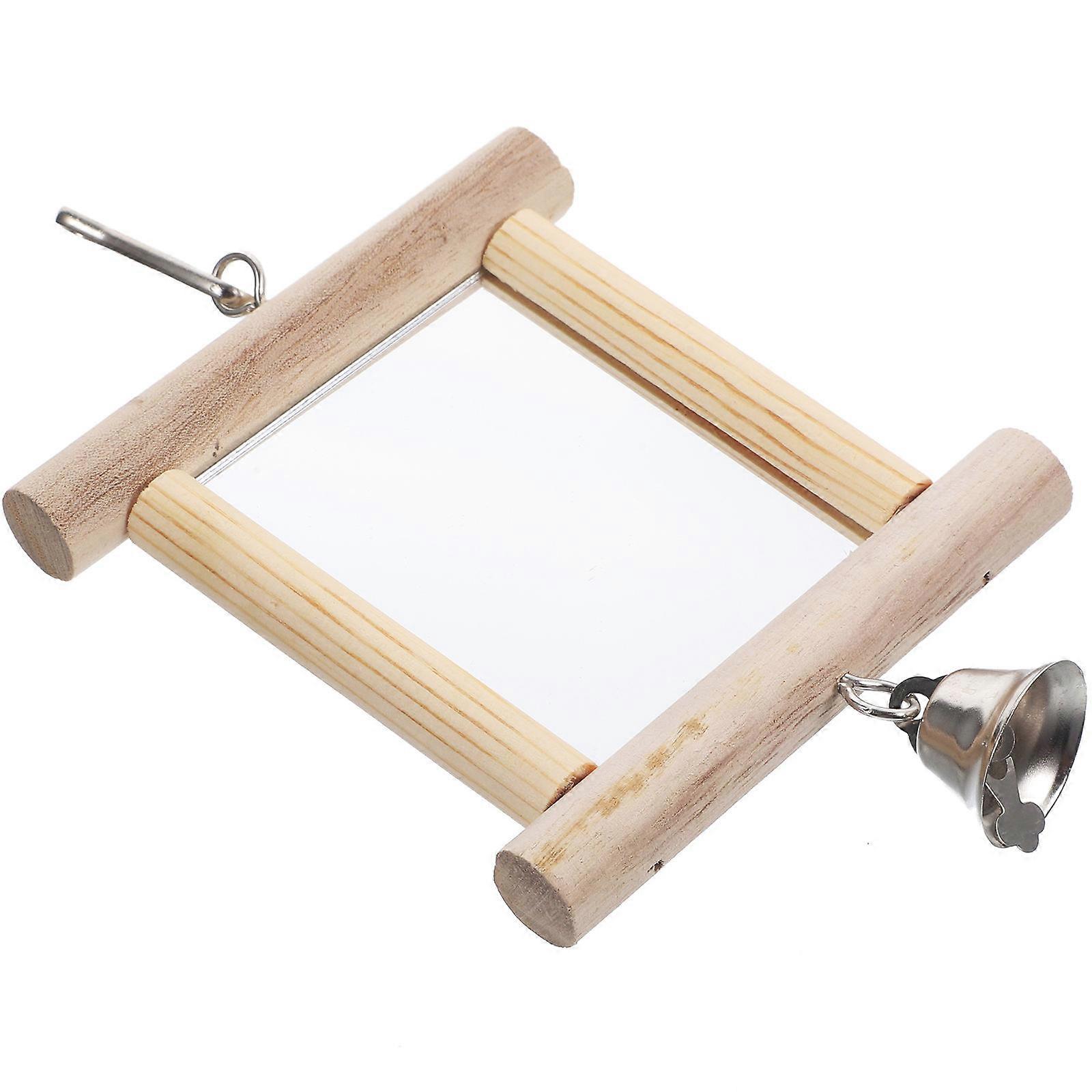 Cage Decoration Bird Mirror For Parrots With Creative Model Design 1Pack