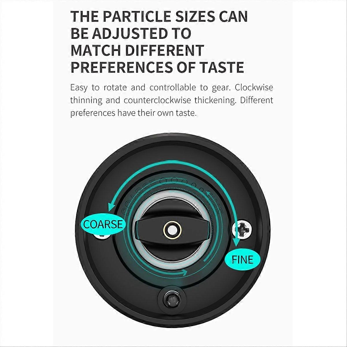 Electric Pepper Grinder Salt And Pepper Grinder USB Rechargeable