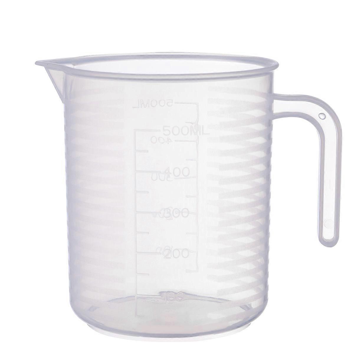 Clear Measuring Cups Pp Material Baking Kitchen Tool 500ml With Scale Lines 1Pack