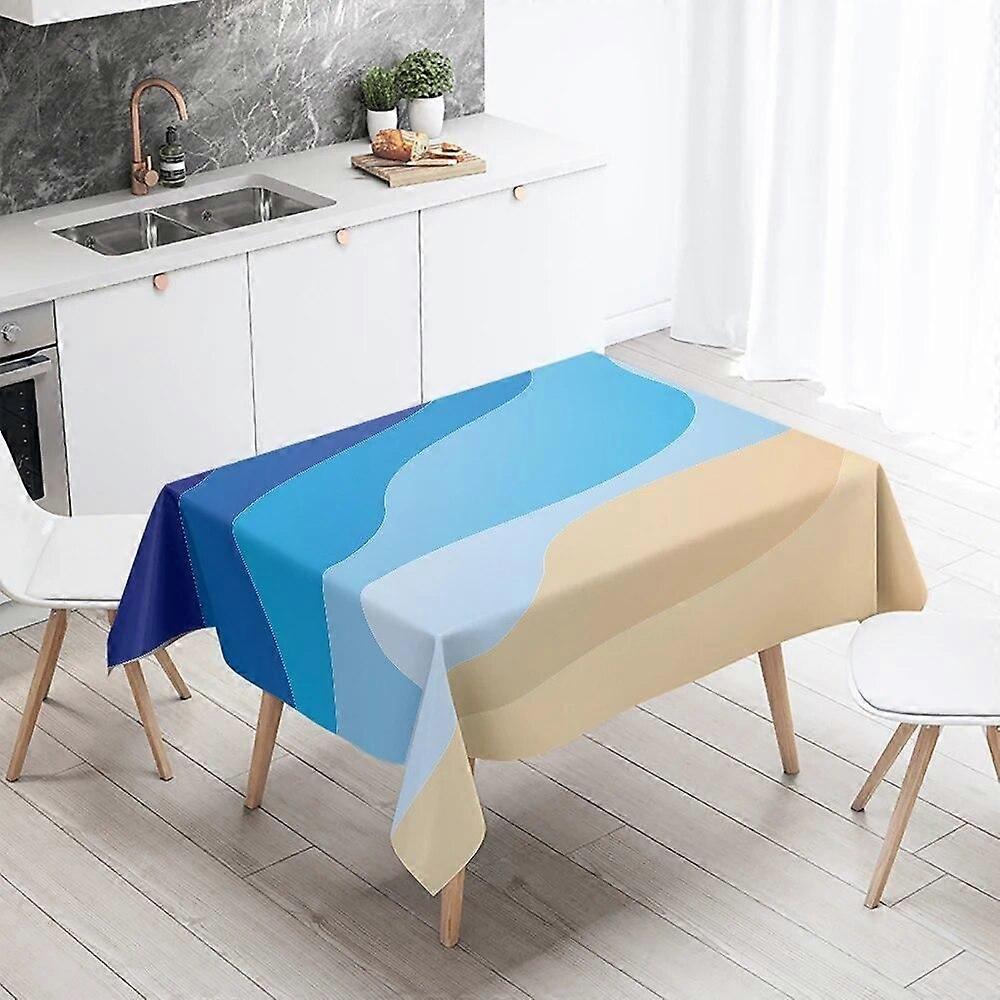 Tablecloth Style 1244 Anti-Stain Waterproof Rectangular Kitchen Dining Table Home Decoration