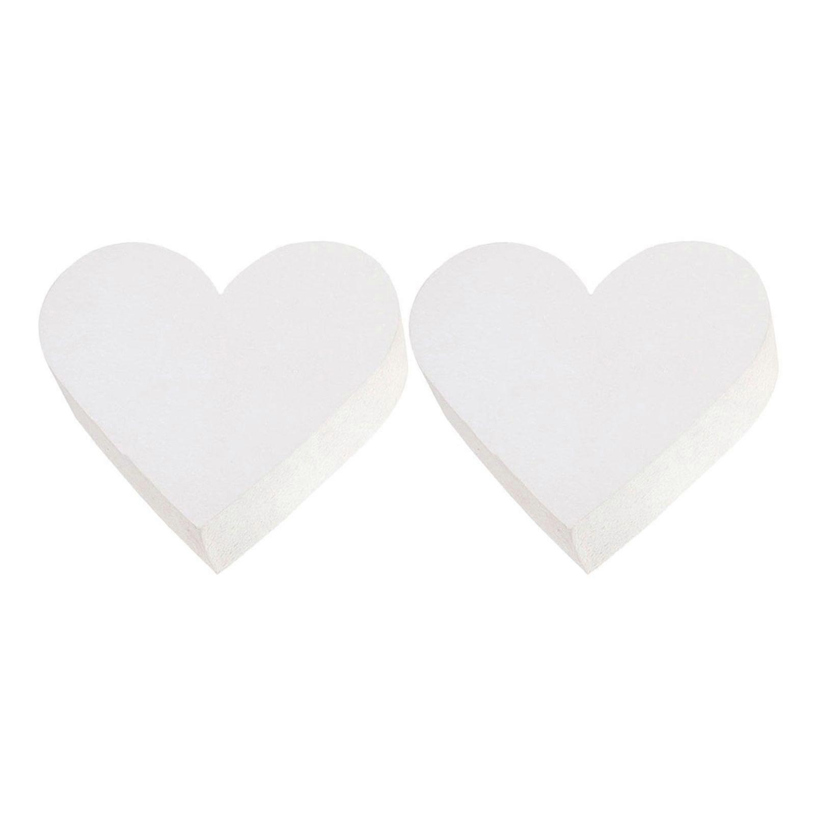 2pcs Foam Cake Model Heart-shaped Cake Dummy Baking Cake Model Cake Dummies Model