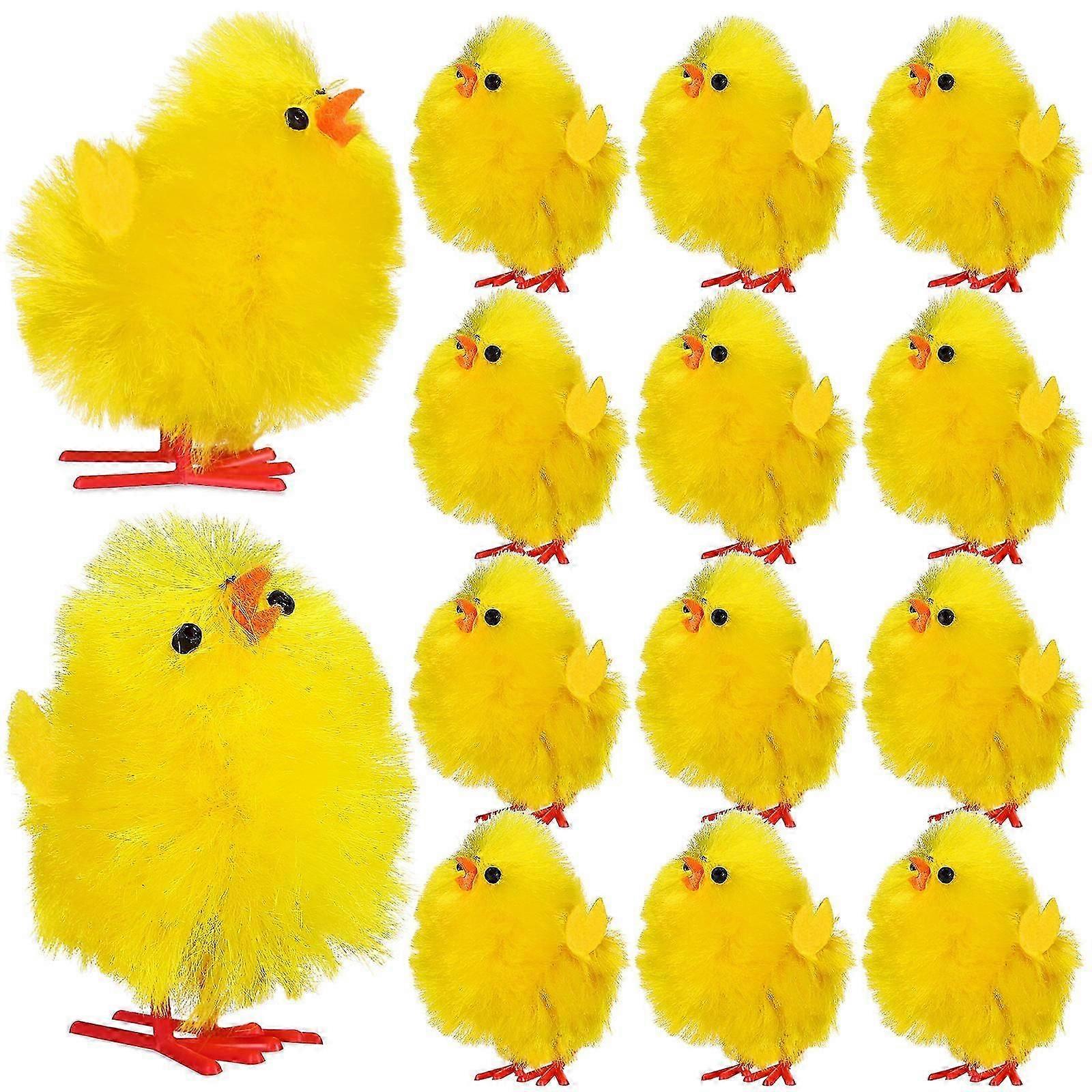 36 Pcs Yellow Mini Chick Decorations for Easter & Home Decor