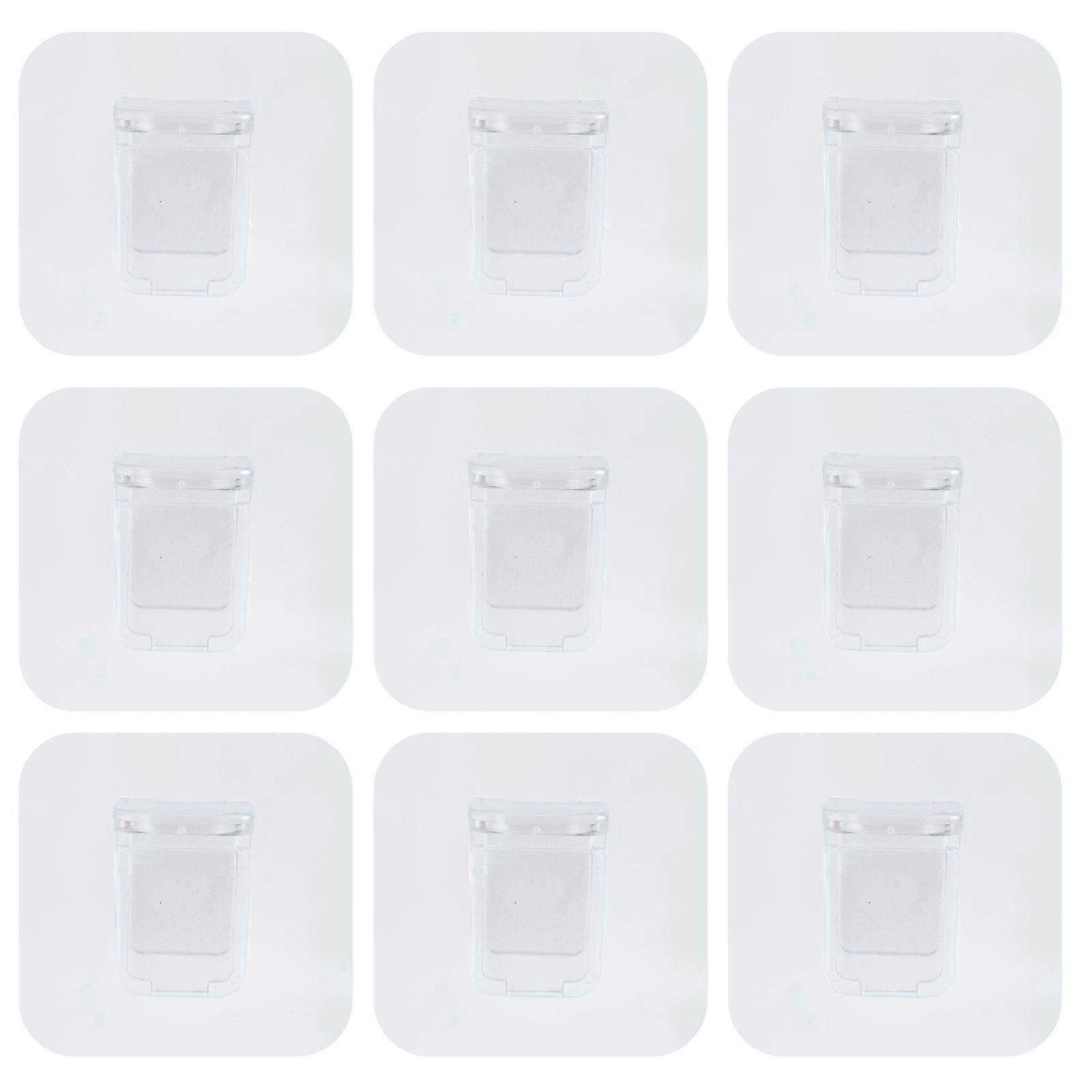 20Pcs Adhesive Support Shelf Bracket Wardrobe Partition Layer Fixed Paste Hooks