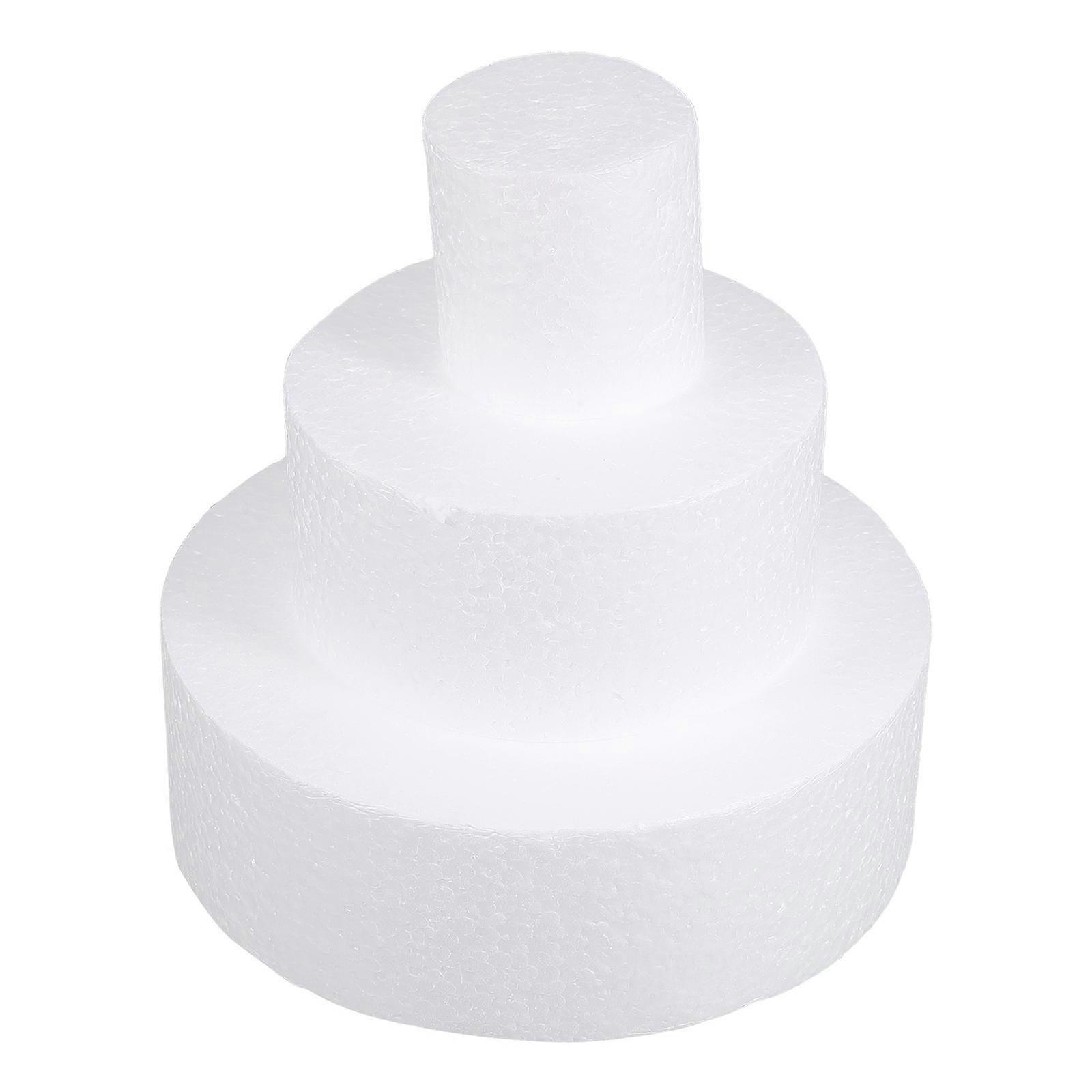 3pcs DIY Foams Cake Models Blank Cake Model Baking Cake Practicing Props