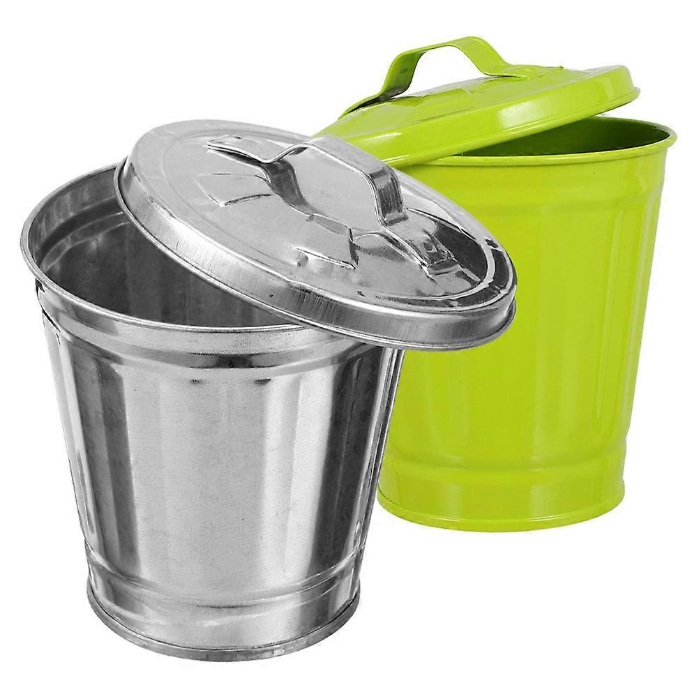 Trash Can Multi-Use Desktop Trash Can for Storage 2Pcs Small Bin
