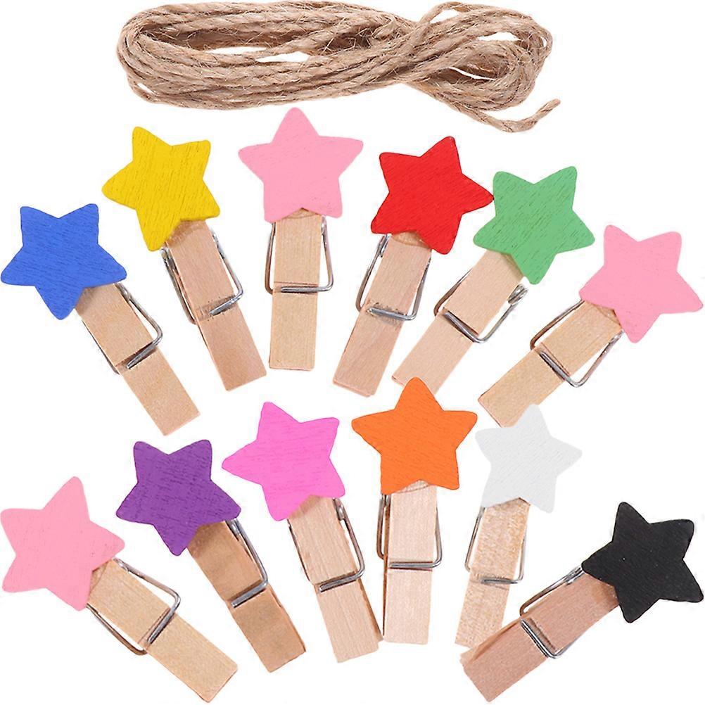 Wooden Picture Clips for Home Use Multi-Function 4Sets