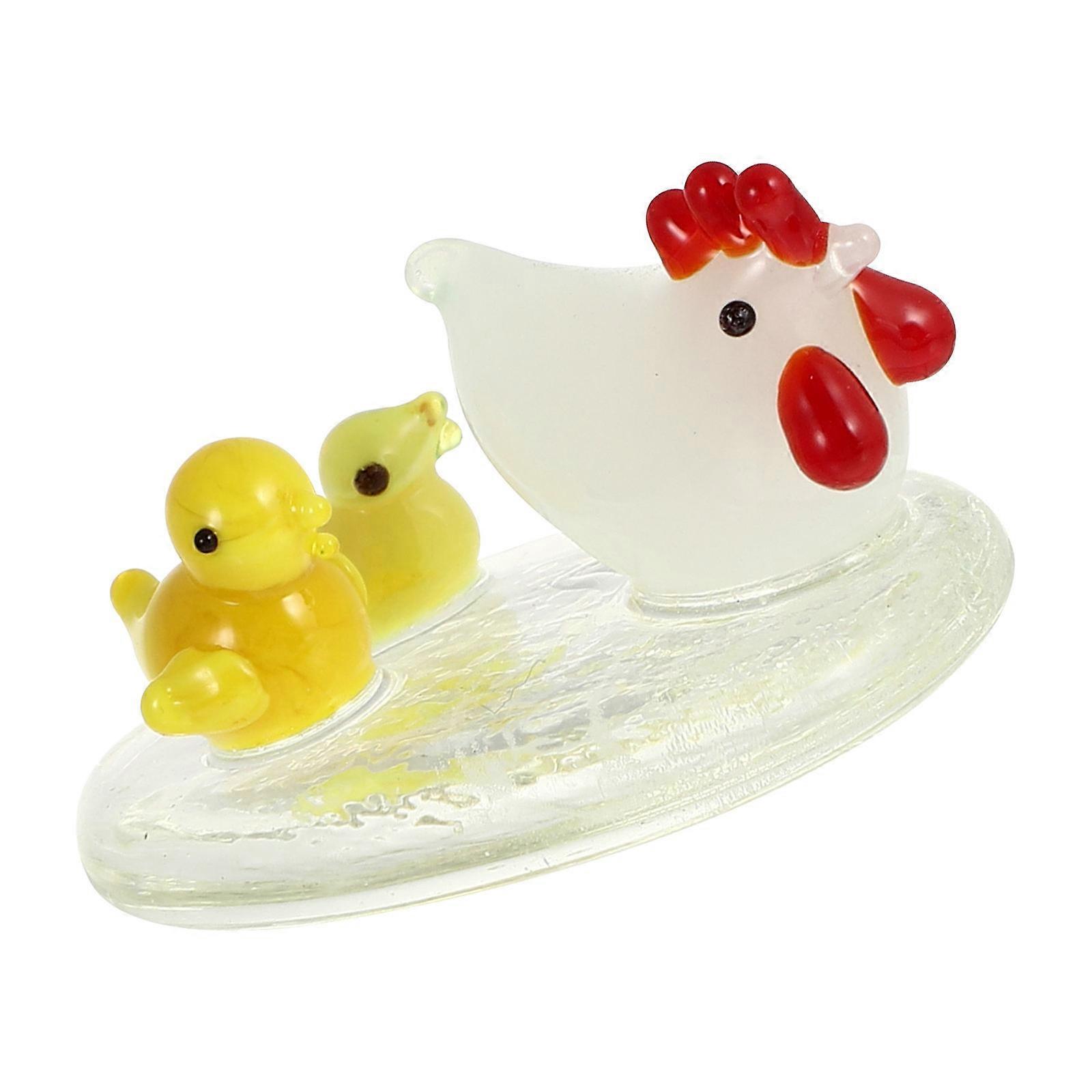 Chicken Decor for Desktop Unique Craft Set