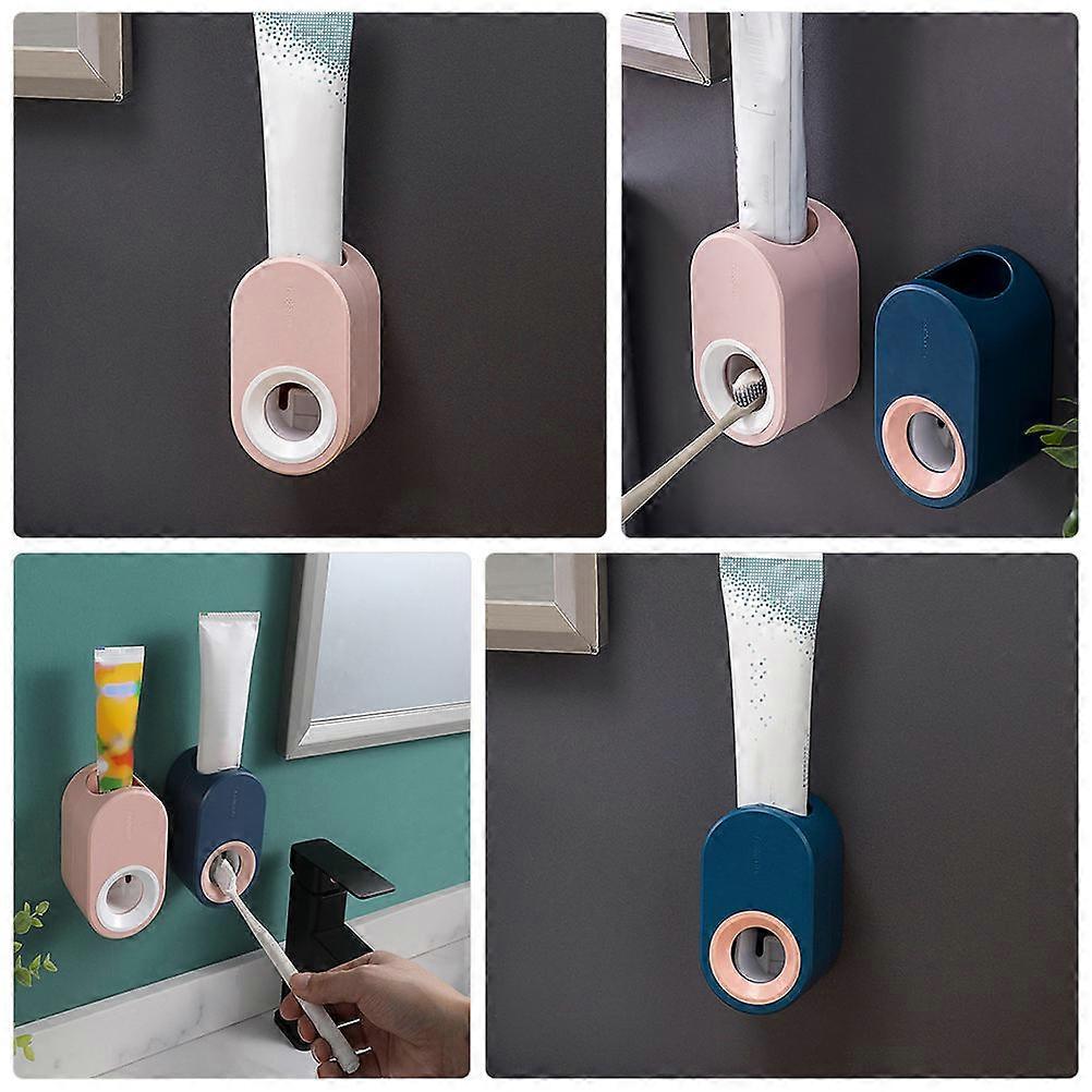 Wall Mounted Toothpaste Holder for Toothpaste 2Pcs Bathroom Storage Rack
