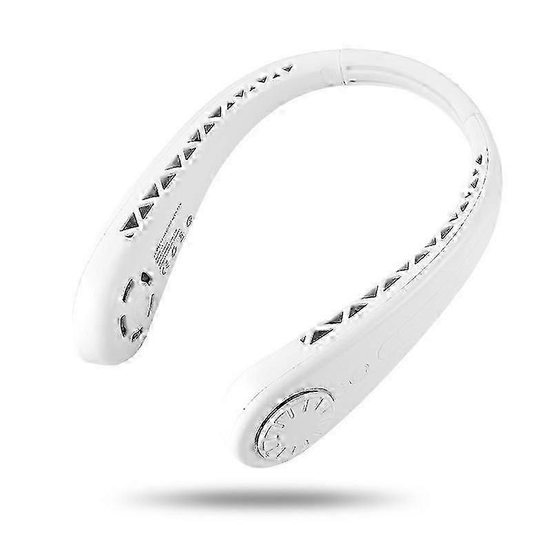 Lightweight Hands-free Leafless Neck Fan, White