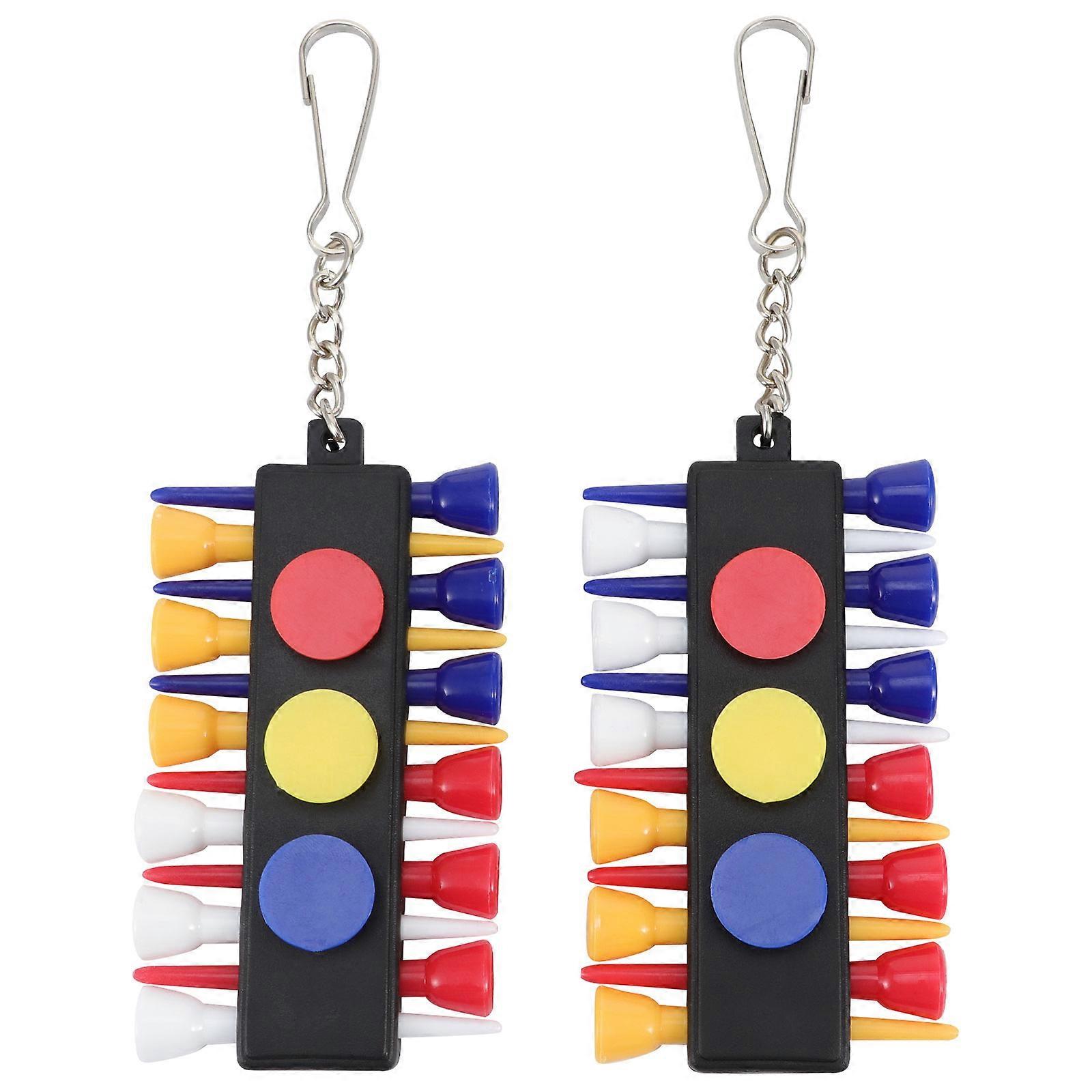 2 Sets Creative Luxury Present Tee Caddy Keeper Portable Tee Holder