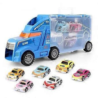 Christmas Kids Toys Car Model - High Simulation Lightweight Container with Double-Sided Storage for Imaginative Play