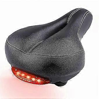 Siège de vélo - Siège de vélo avec feu arrière, double absorption des chocs, étanche