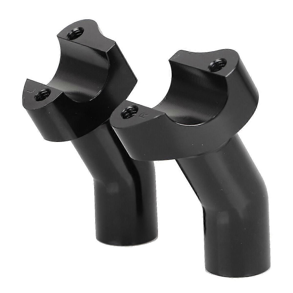 Black 3.5Inch Tall Pullback Handlebar Risers for Softail Touring Pullback Aluminum Straight