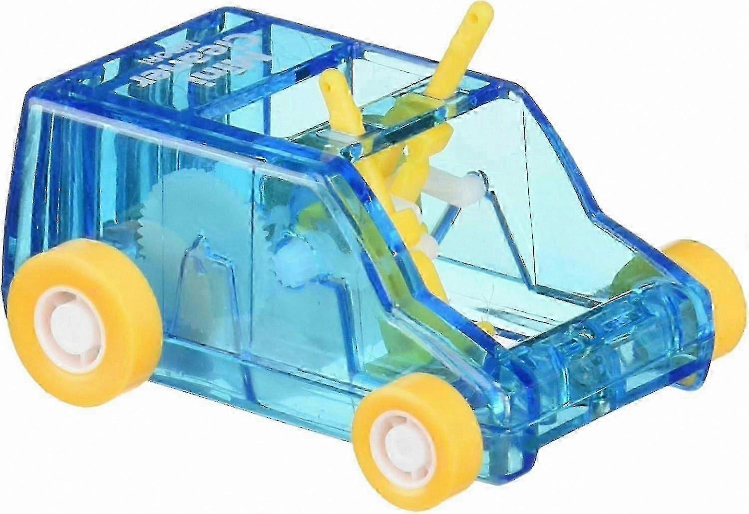 Blue Transparent Mini Desktop Cleaner with Dust Sweep Function
