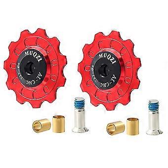 Muqzi Fahrrad Schaltwerk für Mtb Rennräder Fahrräder 11t Rot