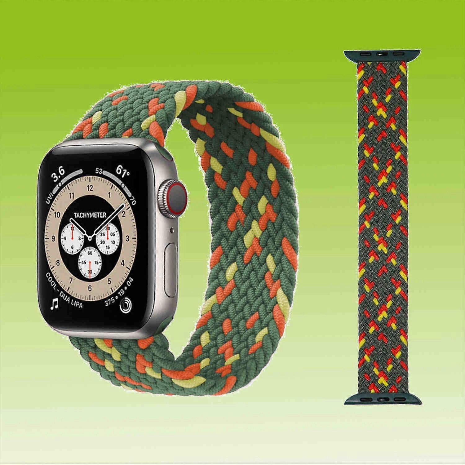 Replacement Nylon Watch Band for Apple Watch Series 10 42mm / 9 8 7 41 / 6 SE 5 4 40 / 3 2 1 38mm