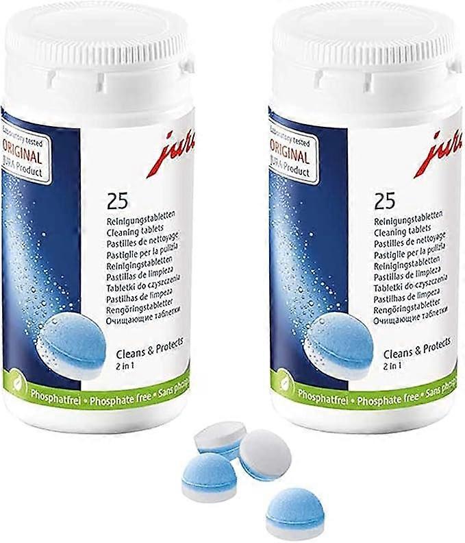 Jura 2-Phase Cleaning Tablets for Fully Automatic Coffee Machines,50 count