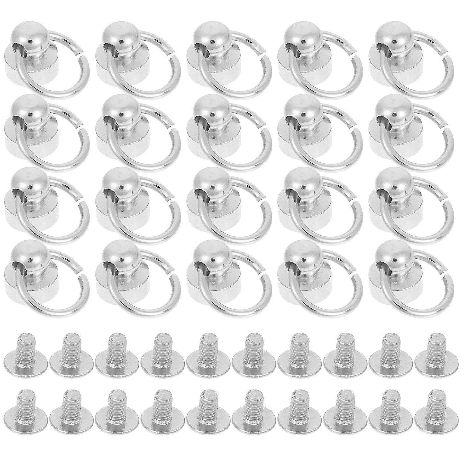 Bag Chain Screws Rivets Fasteners for 80Sets DIY Craft Projects