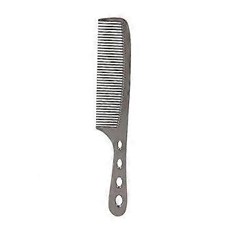 Pettine professionale per capelli Spazio in alluminio in acciaio inox Pettine antistatico Strumenti di bellezza Black01