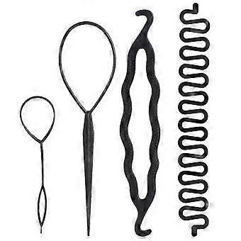 New Hair Braiding Accessories compatible with Women (4 Pieces)