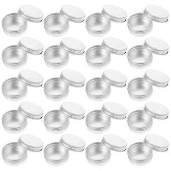 Compact Aluminum Box Small Cream Holder for Cosmetics Storage 50Pcs