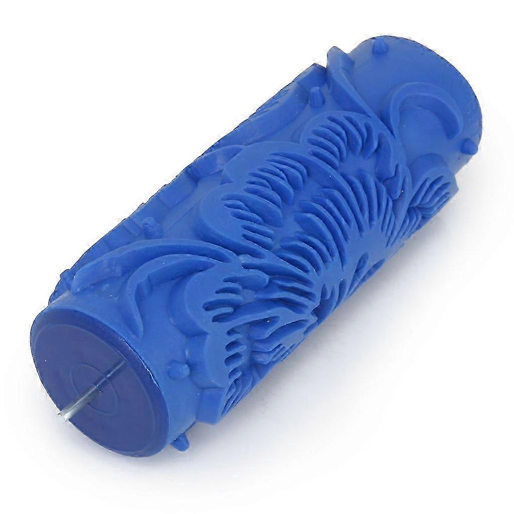 15cm blue floral pattern roller
