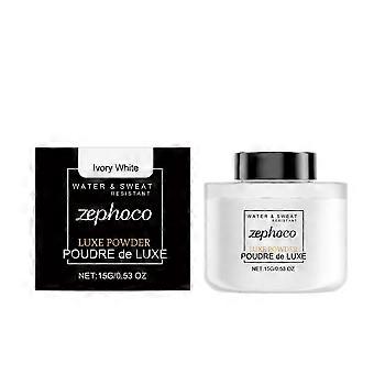 Cipria fissante opacizzante bianco avorio Zephoco, trucco trasparente e a lunga durata, crea un look morbido e sfumato, cipria fissante leggera