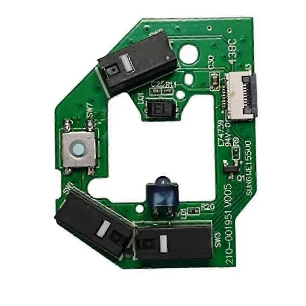 Replacement PCB Board with Micro Switch compatible with Logitech MX518 Mouse Wired Mouse Micro Button Board Repair Part Accessories