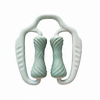 Pilates Thigh Toner Soft Rollers 2 Wheel Leg Clamp 360 Degree Massage Circular