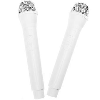 Artificial Microphone Prop for Kids Use 2Pcs False Handheld Microphone Toy