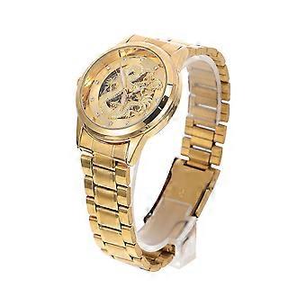 Reloj de acero inoxidable resistente al agua para hombre, ideal para negocios y uso diario.