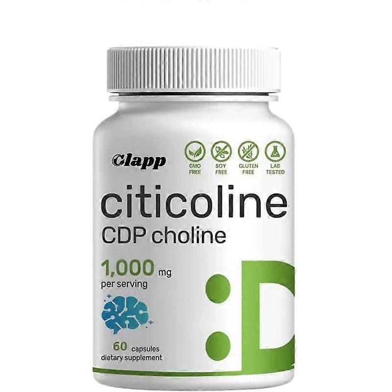Clapp Citicoline CDP Choline Supplement Brain Health, Memory Focus Support