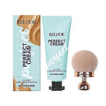 Supreme Creme All-Over Complexion Perfector, Long-Lasting CC Cream Foundation with BrushLightweight & Waterproof Concealer & Coverage