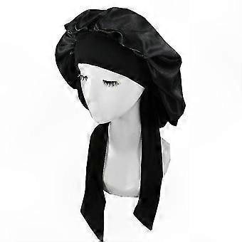 Hair Care Sleep Bonnet | Unisex Solid Satin Nightcap & Sleeping Cap for Women and Men