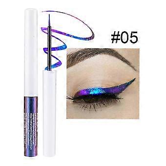 Camaleão Delineador Líquido, Dourado Metálico Cetim Altamente pigmentado Colorido Multi-reflexivo Acabamento Glitter Eye Liner Eye Shadow Pen