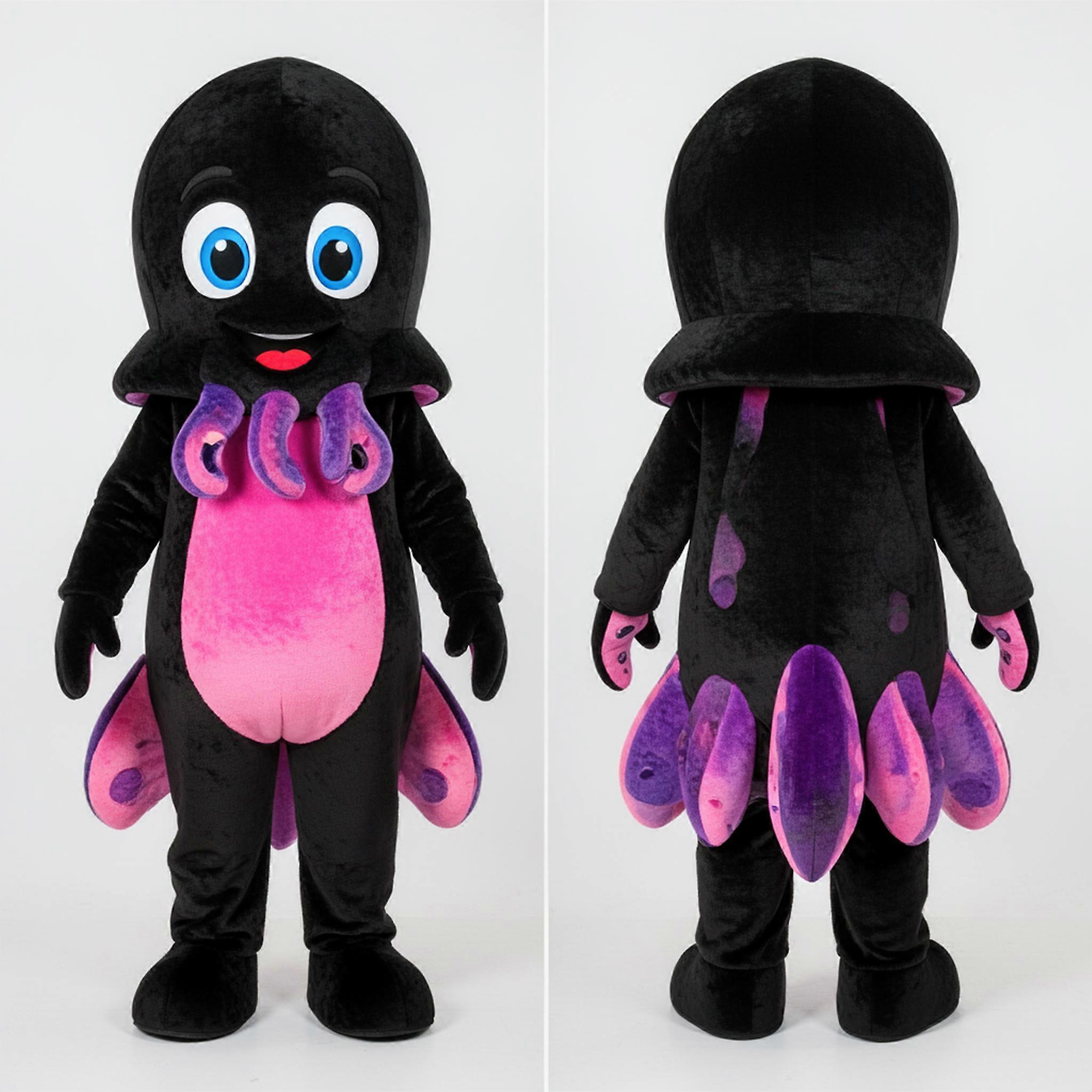 MASTICOT Ebony Black Playful Squid Mascot
