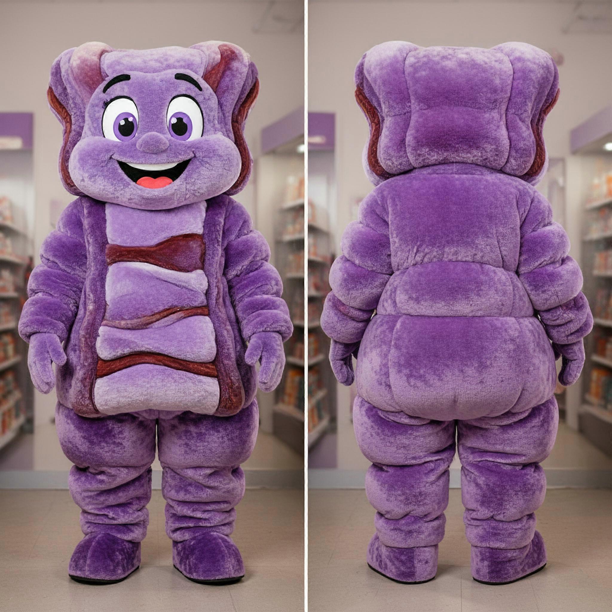MASTICOT Lavender Padded Bbq Ribs Mascot