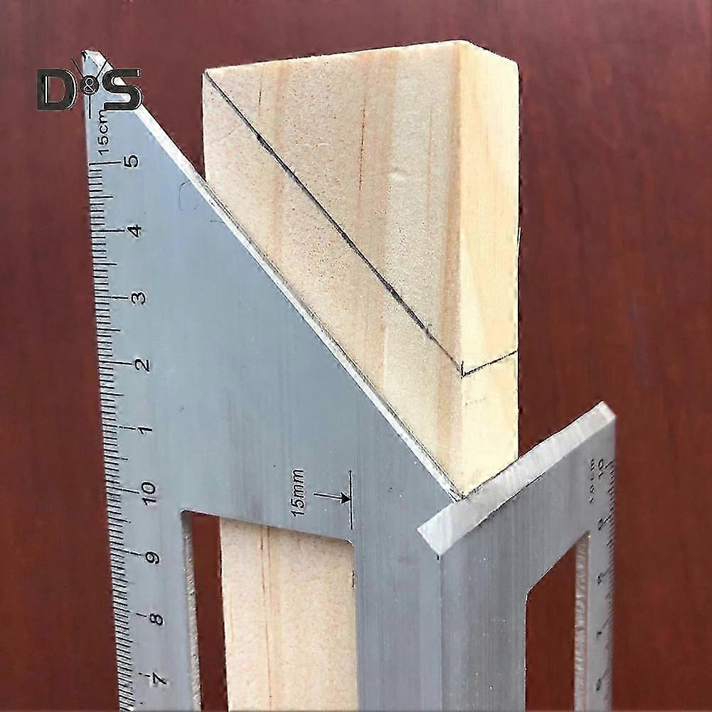 Multifunctional Square 45/90 Degree Gauge Angle Ruler Measuring Woodworking Tool
