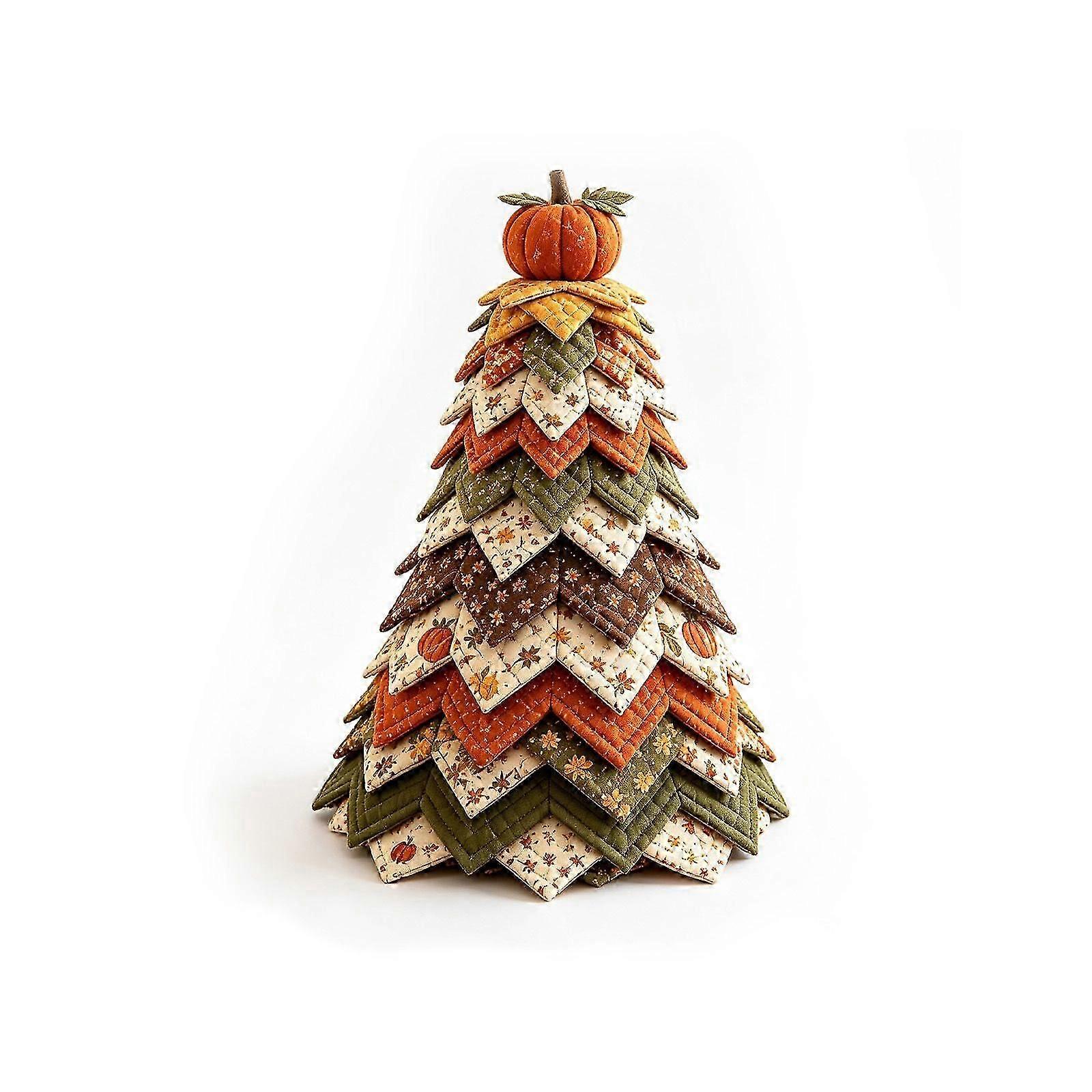 Christmas Tree Quilt Set  Pumpkin Patch Holiday Decor