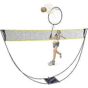 Portable Badminton Net Set With Stand Carry Bag, Volleyball Net compatible with Outdoor Indoor Beach S,2380