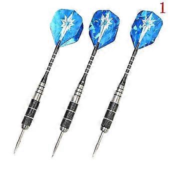 Tungsten Steel Darts Set 22g - Professional Brass Tip Flying Arrows ICF