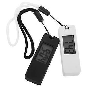 Montre de poche numérique portable porte-clés pour les voyages, lot de 4, horloge électronique silencieuse